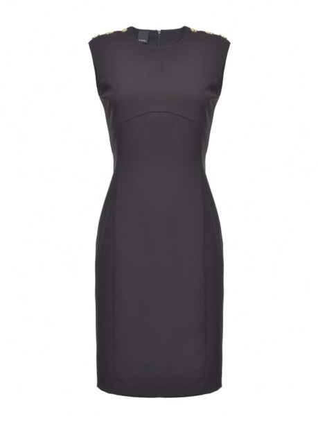 Sheath dress with golden buttons - 1