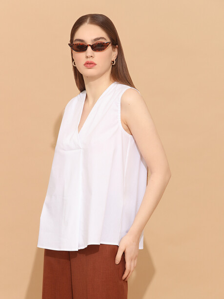 Blusa in cotone - 4