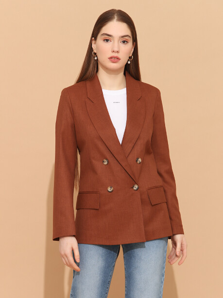 Blazer doppiopetto quattro bottoni - 4