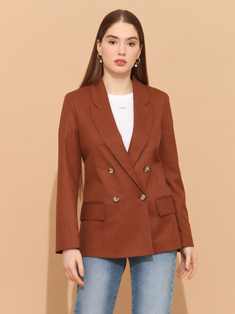 Double-breasted four-button blazer - 4