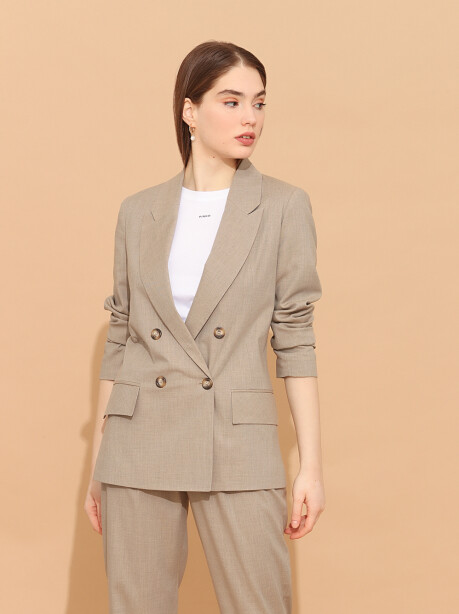 Double-breasted four-button blazer - 6