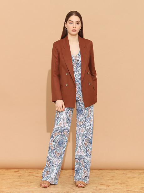 Welcome Summer patterned jersey trousers - 4