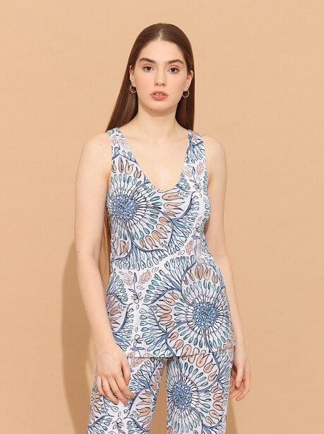 Top smanicato fantasia Welcome Summer - 1