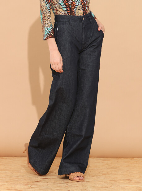 Jeans Julia wideleg con tasche all'americana - 5