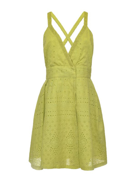Short broderie anglaise dress - 1