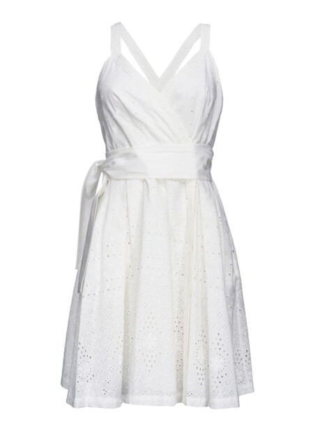 Short broderie anglaise dress - 1