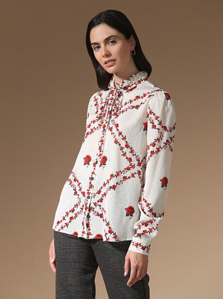 Rose design shirt - 3