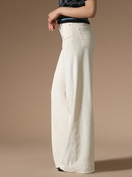 Palazzo trousers in velvet - 2