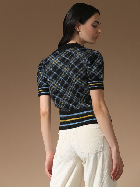 Maglia mohair check - 2