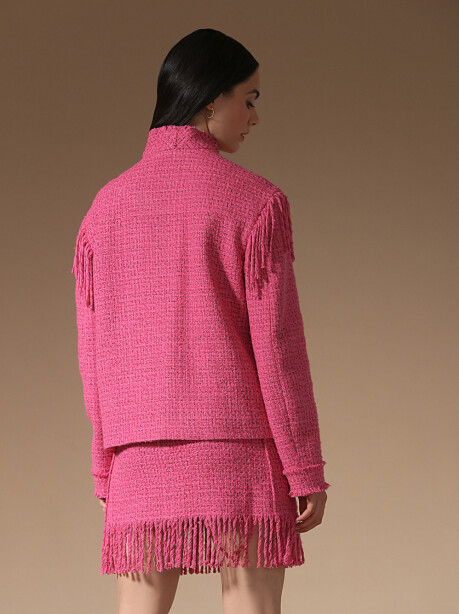 Tweed jacket with fringes - 2