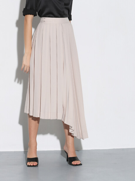 Asymmetrical pleated skirt - 4