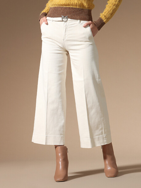 Pantaloni palazzo in bull comfort - 2