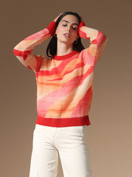 Pullover jacquard zebra - 1