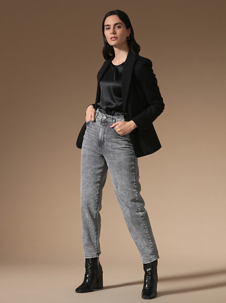 Stretch satin blouse - 3