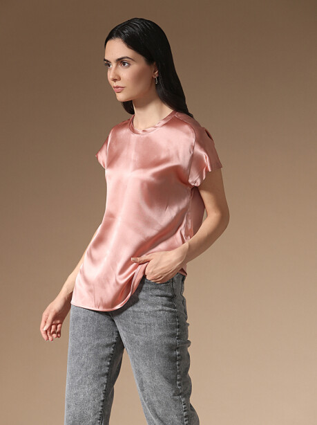 Blusa in satin stretch - 3