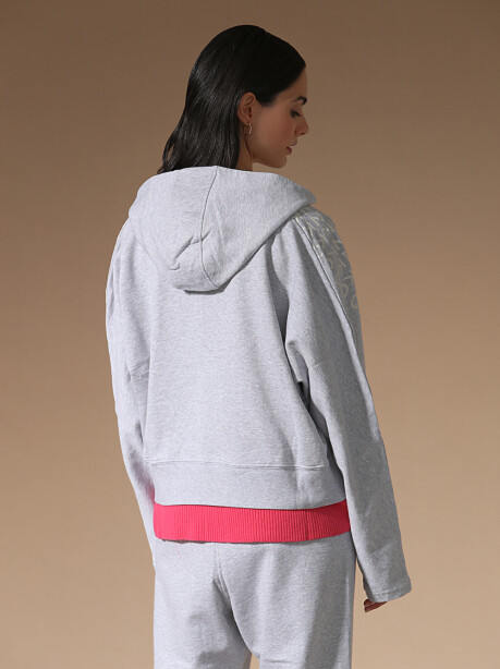 Radial logo sweatshirt with zip - 2