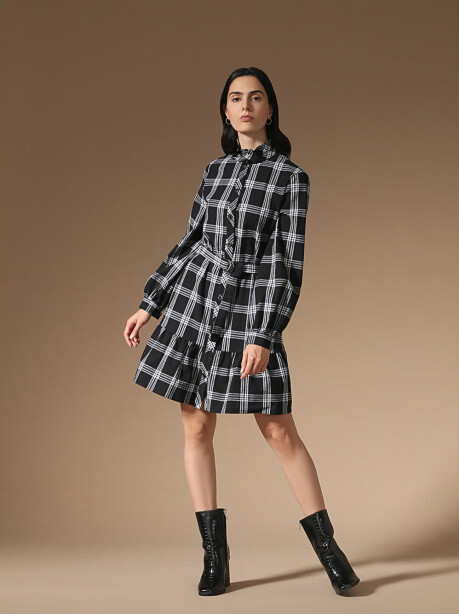 Brushed cotton dress - 4