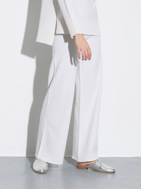 Straight knit trousers - 3