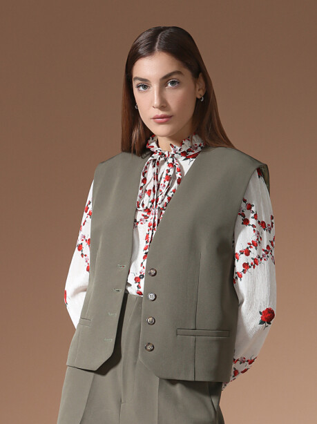 Gilet con bottoni - 5