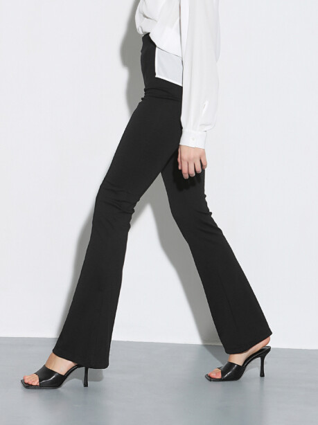Fluid flared trousers - 4