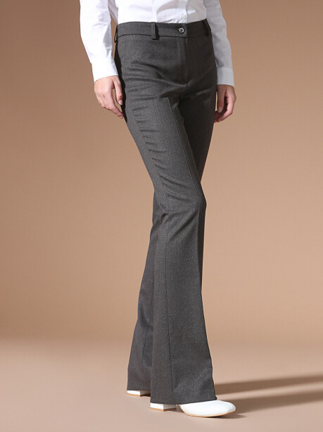 Pantaloni classici modello flare - 4
