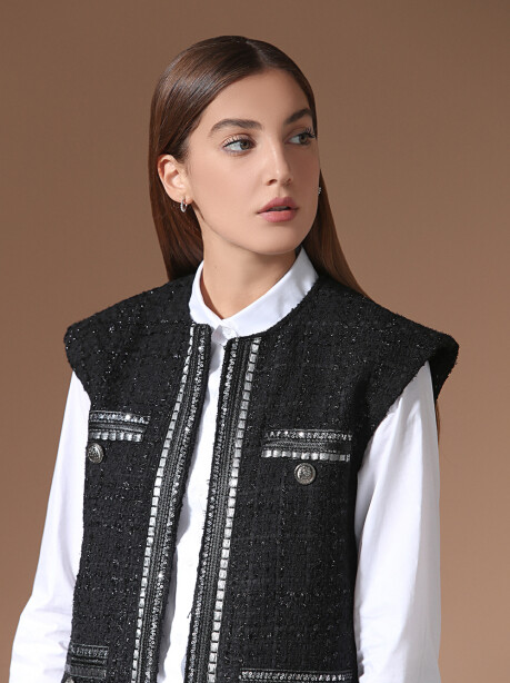 Gilet con applicazioni - 5