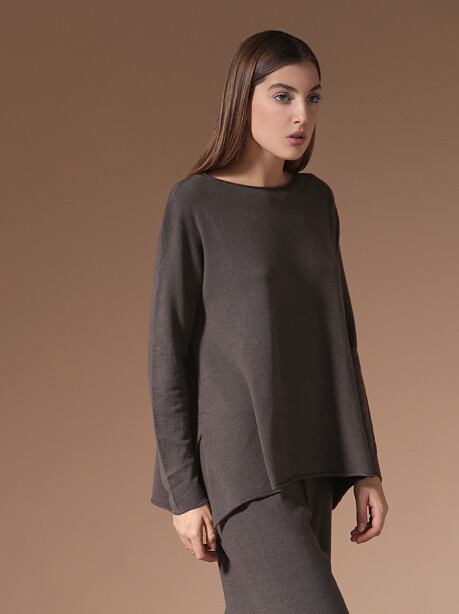 Long sleeve crewneck sweater - 1
