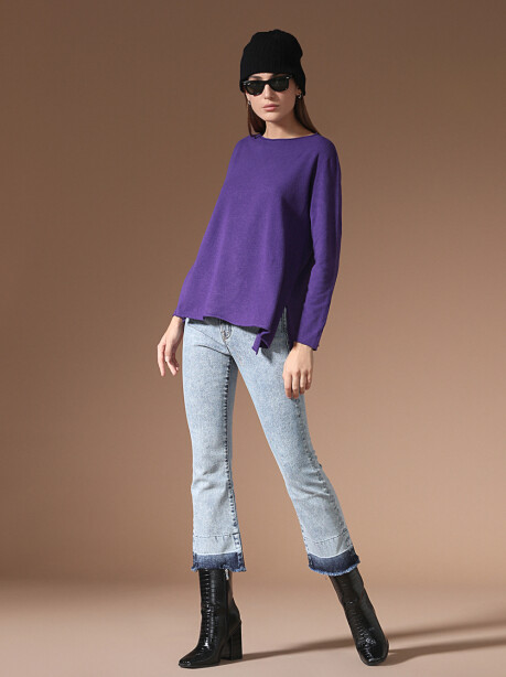 Long sleeve crewneck sweater - 3