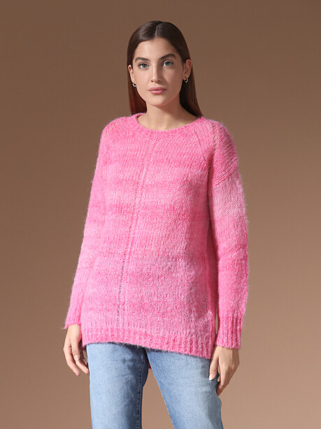 Maxi maglia in misto alpaca e mohair - 4