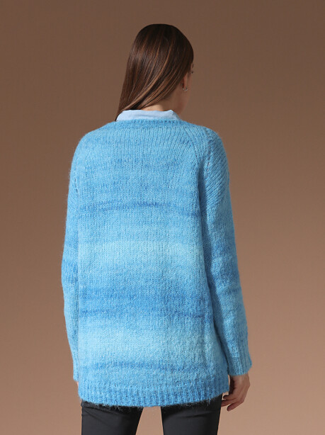 Maxi sweater in alpaca and mohair blend - 6