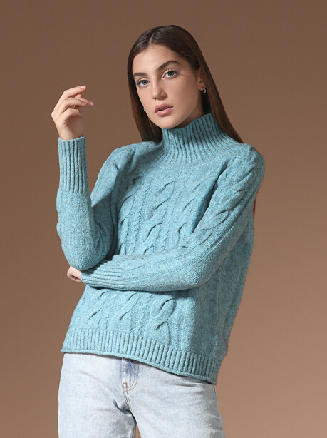 Yack-blend sweater with braids - 4