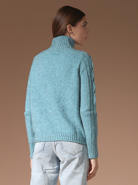 Yack-blend sweater with braids - 6