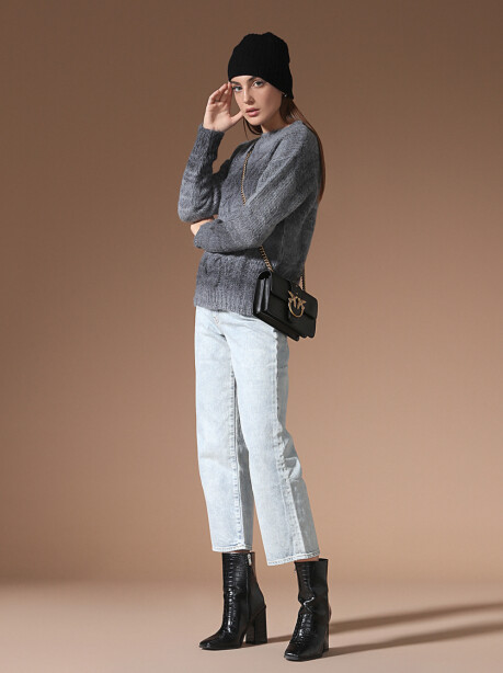 Maglia con maxi treccia - 3