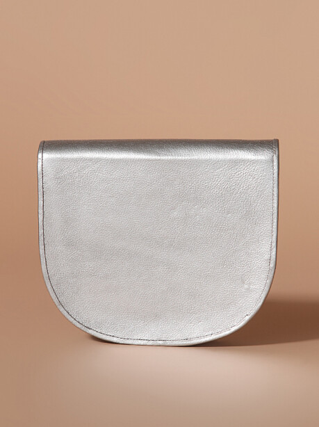 Tolfa model bag in silver leather - 2