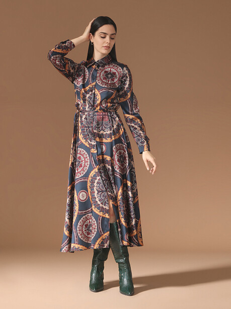 Long patterned dress - 5