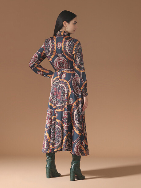 Long patterned dress - 6