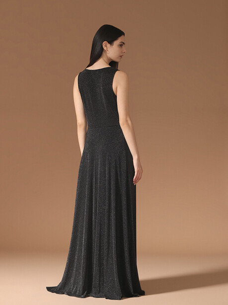 Elegant dress with knot drape - 6