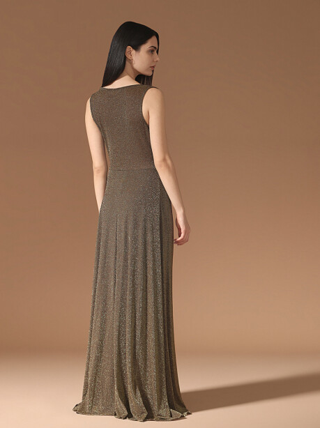 Vestito elegante con drappeggio a nodo - 4
