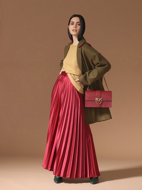 Long pleated skirt - 4