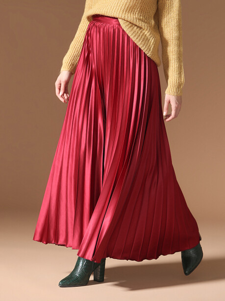 Long pleated skirt - 3