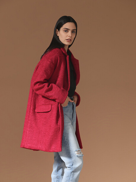 Solid color two-button coat - 5