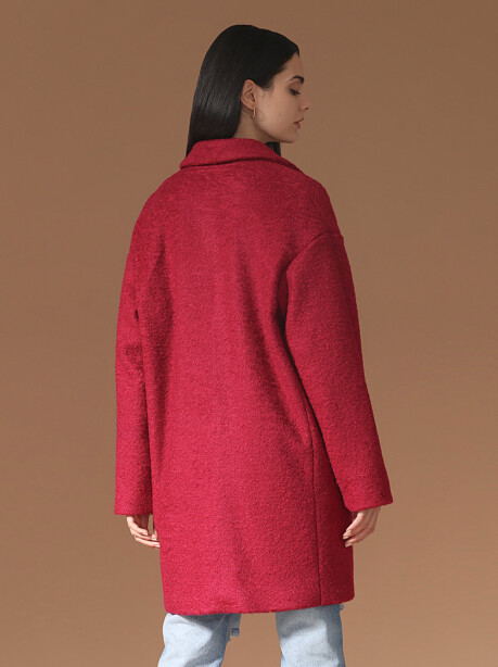 Solid color two-button coat - 6