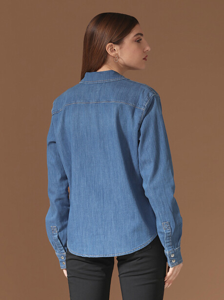 Camicia in denim twill leggero - 2