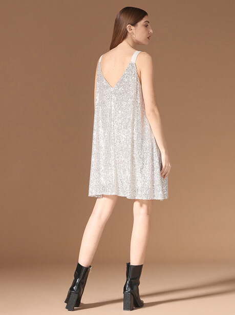 Mini dress con paillettes - 6