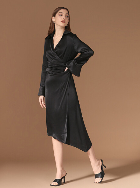 Crossover midi dress - 5