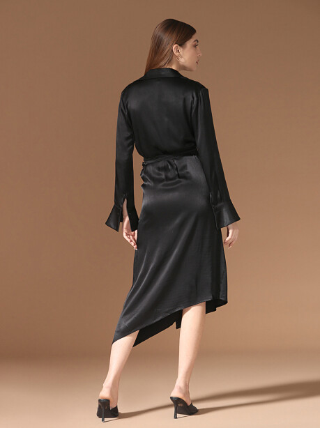 Crossover midi dress - 4