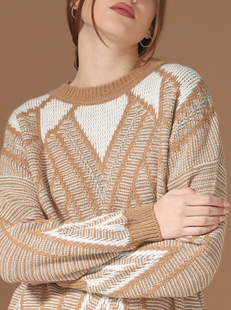 Geometric patterned sweater - 4