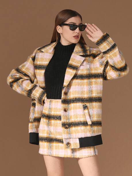 Plaid-effect tartan jacket - 3