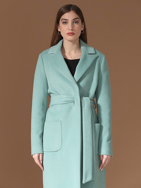 Long coat with sash - 6