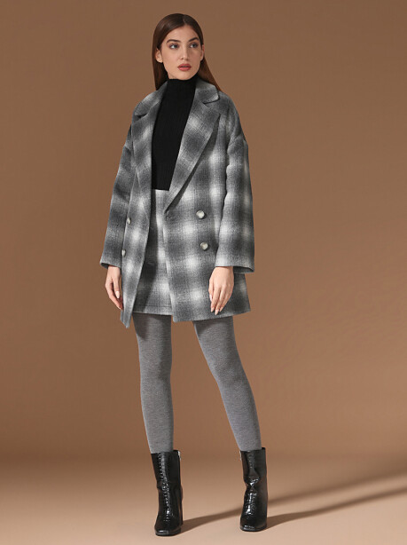 Cappotto fantasia check - 3